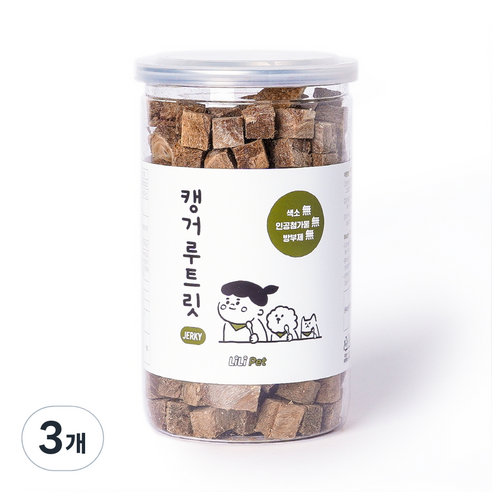 리리펫 동결건조 반려동물 트릿 120g, 캥거루, 3개