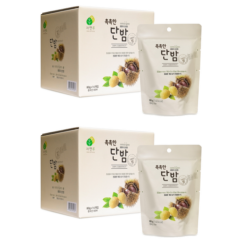 자연루 촉촉한 단밤, 80g, 28개
