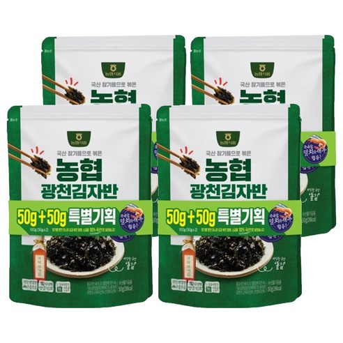 농협식품 김자반 50g + 50g, 4개