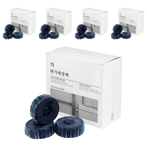 살림백서 변기세정제, 40g, 50개