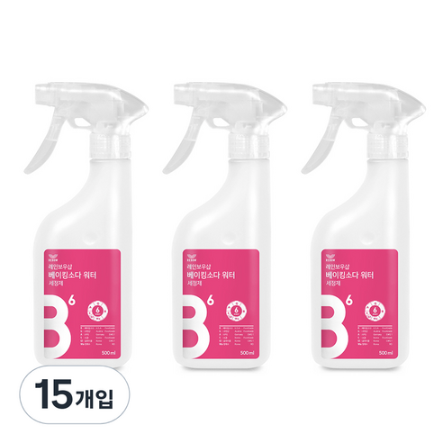 레인보우샵 베이킹소다 워터 다목적세정제, 500ml, 15개입