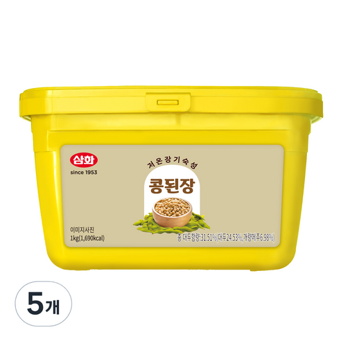 삼화 콩된장, 1kg, 5개