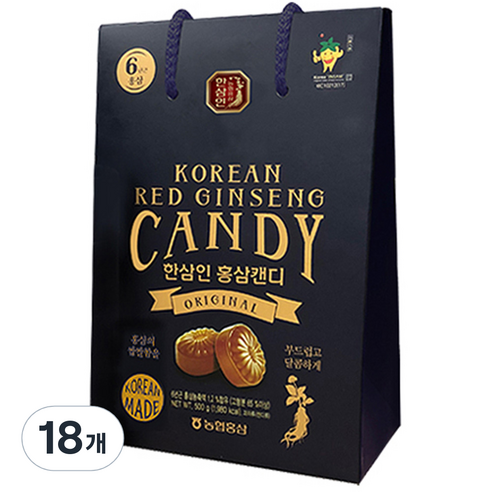 한삼인 홍삼캔디, 18개, 500g