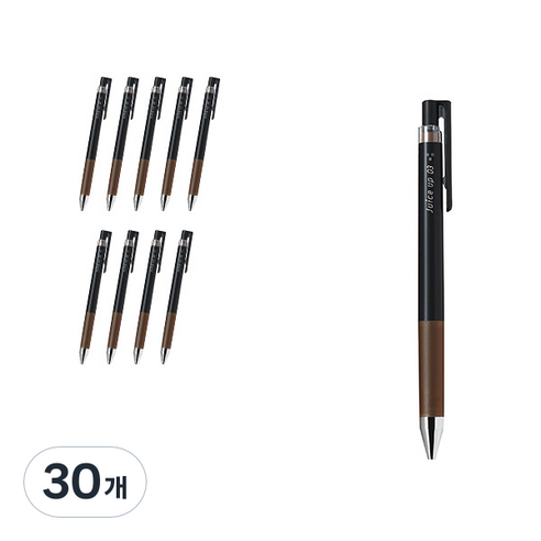 파이롯트 쥬스업 젤잉크펜 0.3mm LJP-20S3, 브라운, 30개