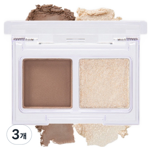태그 글림 온 아이팔레트, 6호 뉴트럴 브라운, 3개