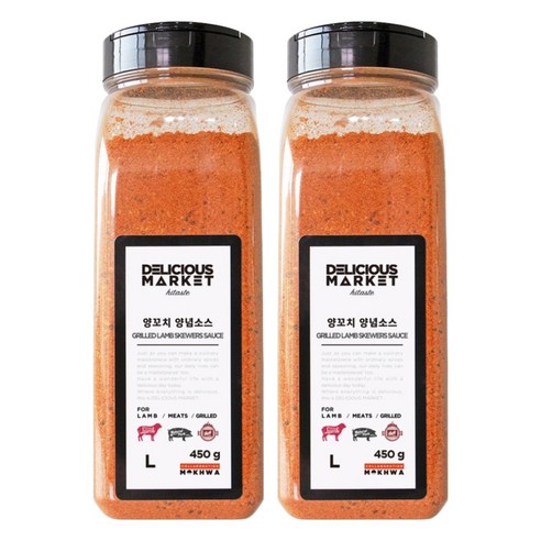 딜리셔스마켓 양꼬치 양념 소스, 450g, 2개