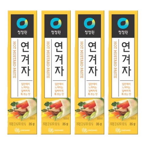 청정원 연겨자, 35g, 4개