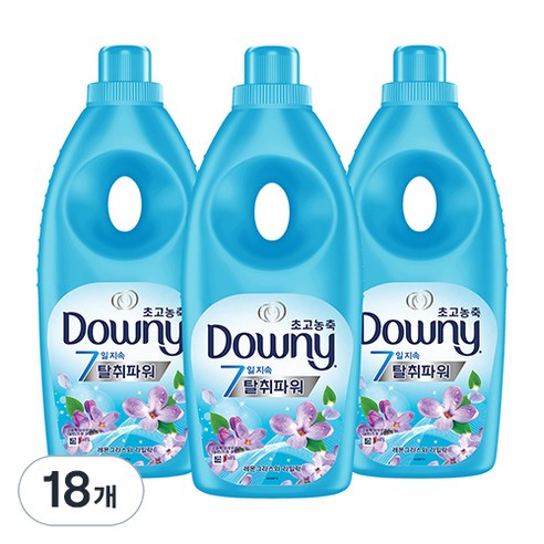 다우니 탈취파워 레몬그라스와 라일락 초고농축 섬유유연제 본품, 1.05L, 18개