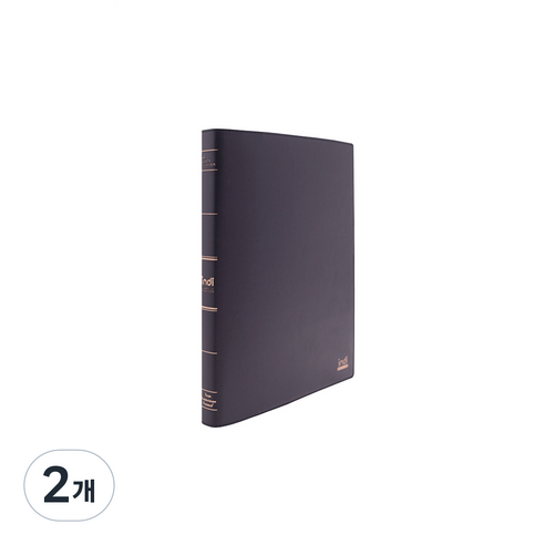 인디 가띠 링 클리어파일 40매, 흑색, 2개