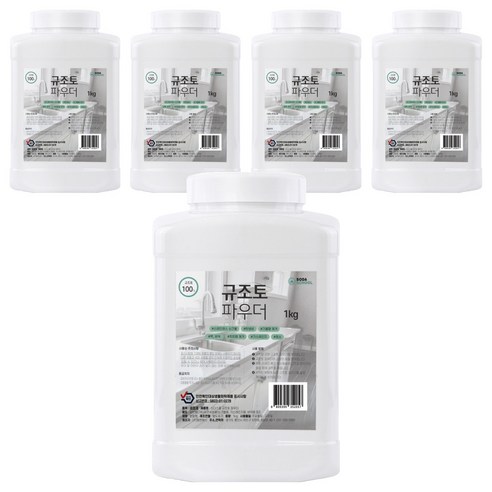 소다스쿨 만능 연마제 규조토 파우더, 1kg, 5개