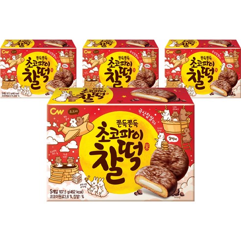 초코파이 찰떡, 107.5g, 4개