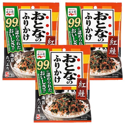 오토나노 후리가께 베니샤케 조미료 연어맛, 11.5g, 3개
