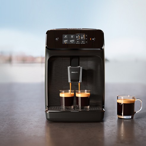집에서 바리스타 수준의 커피를 즐기는 필립스 1200 시리즈 전자동 에스프레소 커피 머신