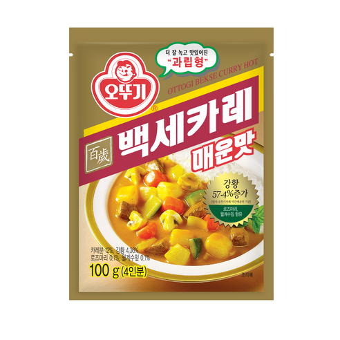 오뚜기 백세카레 매운맛 과립형, 100g, 10개