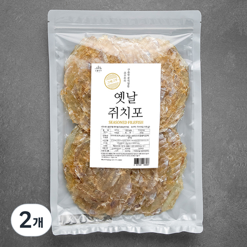 산골어부 순삭 옛날쥐치포, 300g, 2개