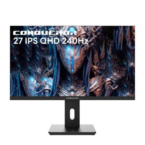 빅트랙 컨커러 68.58cm IPS QHD 240Hz 1ms C-Type 게이밍 모니터 블랙, 27FM24001Q(무결점)