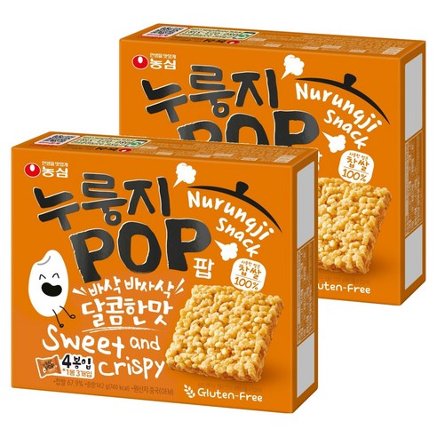 농심 누룽지팝, 142g, 2개