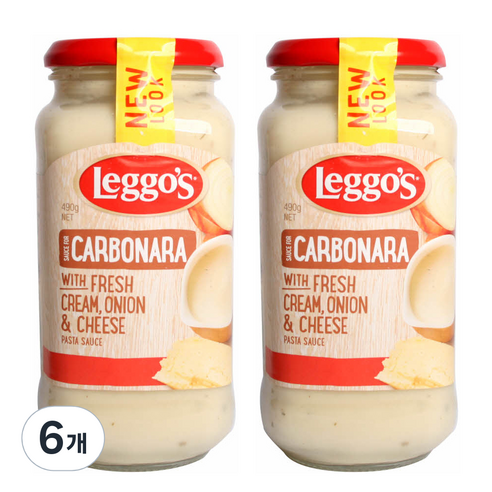 레고스 카르보나라 파스타소스, 490g, 6개