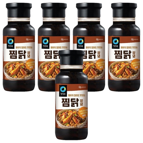 청정원 찜닭 양념, 500g, 5개