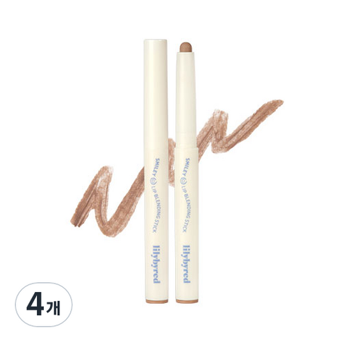 릴리바이레드 스마일리 립 블렌딩 스틱 0.8g, 04 씰룩씰룩, 4개