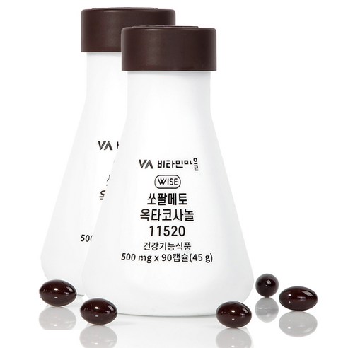 비타민마을 쏘팔메토 옥타코사놀 11520 전립선영양제 45g, 2개, 90정, 90정