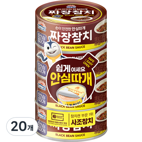 사조오양 참치 짜장, 20개, 100g