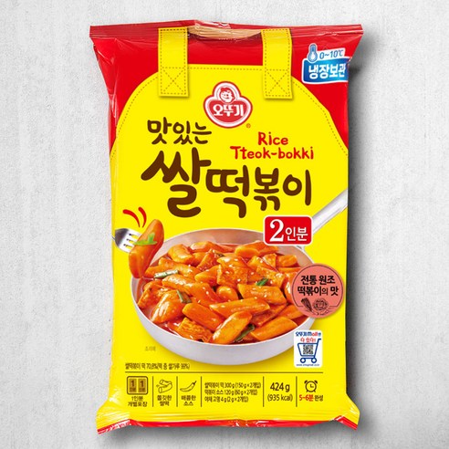 오뚜기 맛있는 쌀떡볶이, 424g, 2개