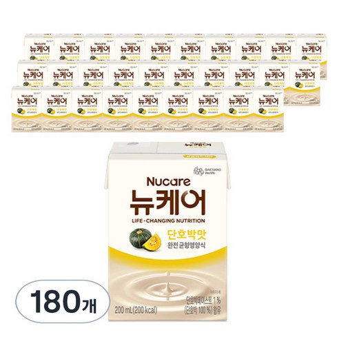뉴케어 단호박맛 완전균형영양식, 200ml, 180개