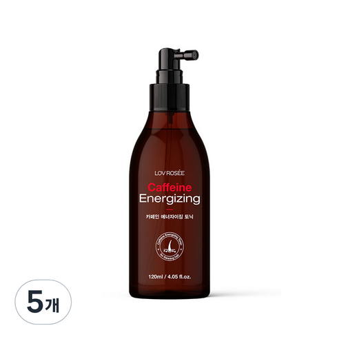 로브로제 카페인 에너자이징 탈모토닉, 5개, 120ml