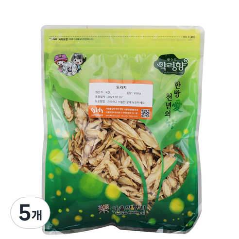 서울한방협동조합 도라지, 200g, 5개