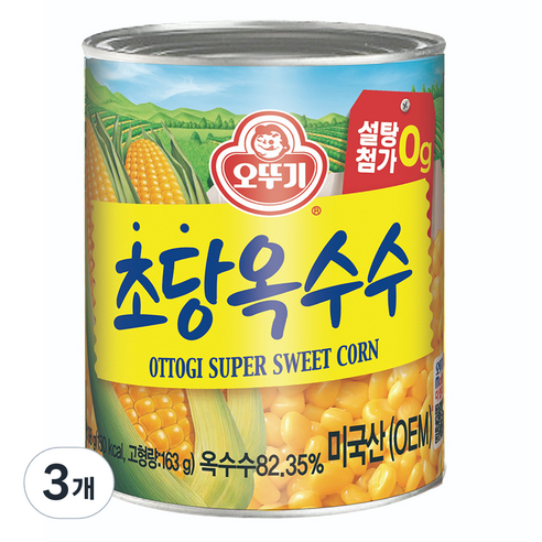 오뚜기 초당옥수수, 198g, 3개