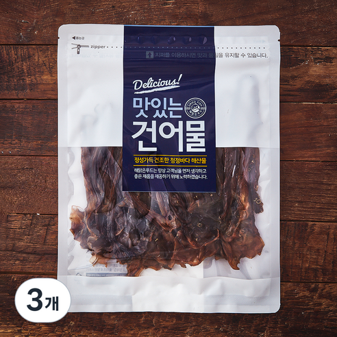 해맑은푸드 추억의 조미오징어 다리, 3개, 100g
