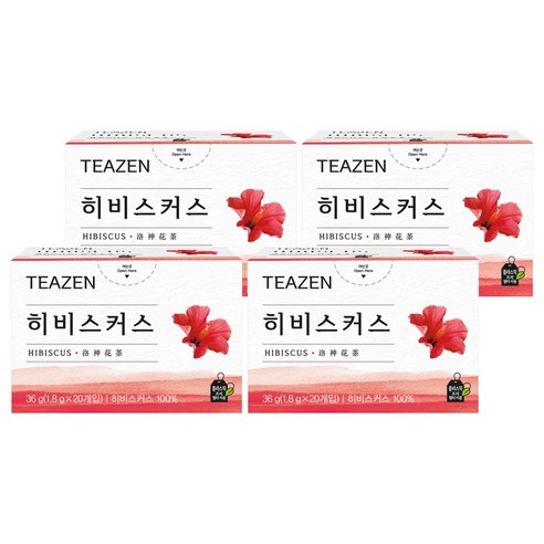 티젠 히비스커스, 1.8g, 20개입, 4개