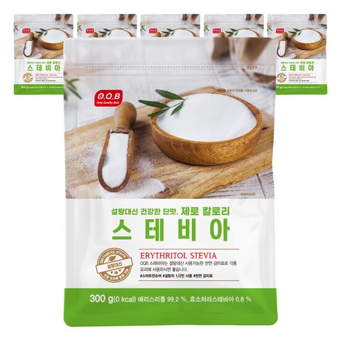 OQB 스테비아, 300g, 6개