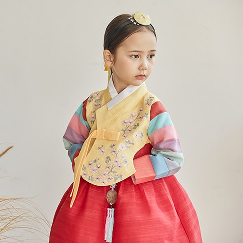 하랑한복 여아용 선화랑 한복세트 + 복주머니 랜덤 발송
