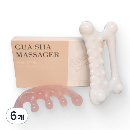 루나핏 얼굴 괄사 마사지기, 6개