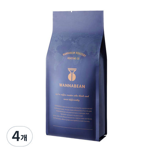 워너빈 아로마 블랜디드, 모카포트, 1kg, 4개