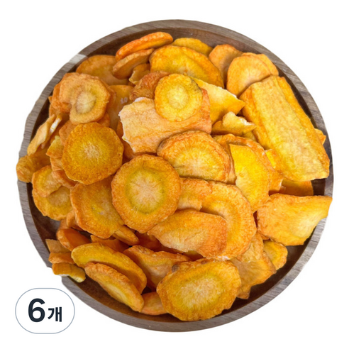 니칩내칩 바삭바삭 맛있는 당근칩, 80g, 6개