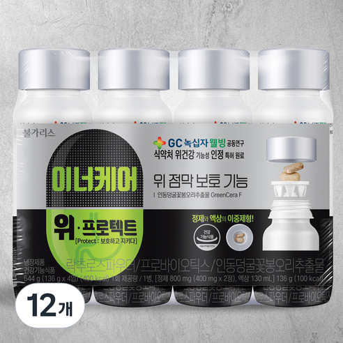 남양유업 포스트바이오틱스 이너케어 위 프로텍트, 136g, 4개입, 3개