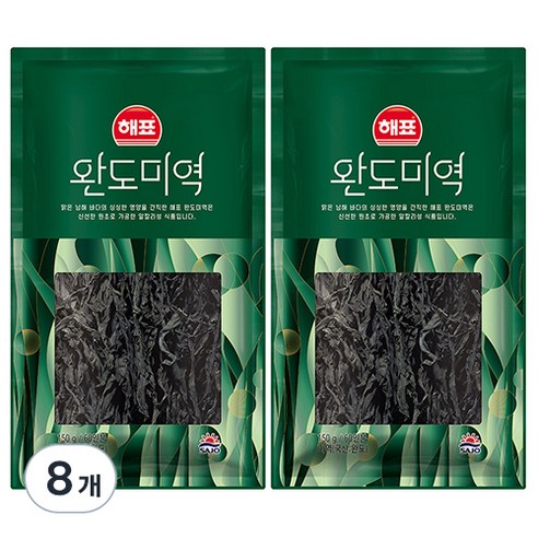 해표 완도 미역, 150g, 8개