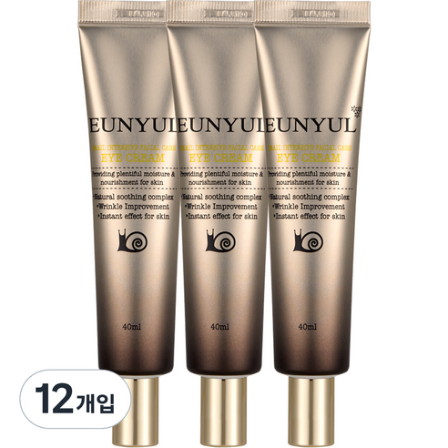 은율 달팽이 인텐시브 페이셜 케어 아이크림, 40ml, 12개입