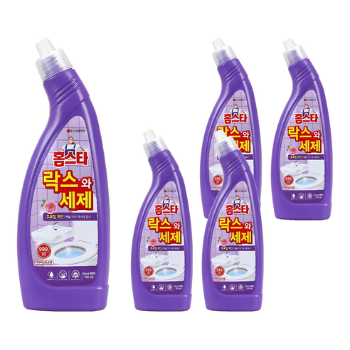 홈스타 락스와세제 후로랄파인, 750ml, 5개