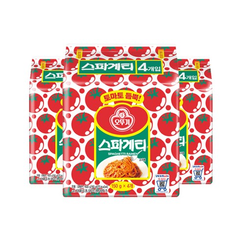 오뚜기 스파게티, 600g, 3개