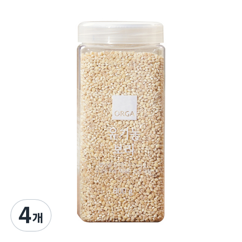 ORGA 유기농 보리, 800g, 4개