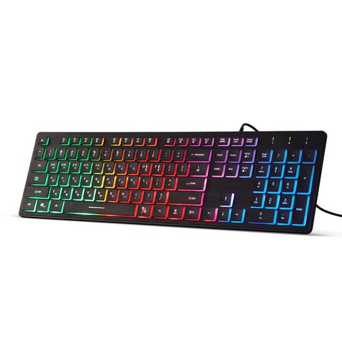 엑토 스펙트럼 LED 백라이트 키보드 KBD-42, 블랙