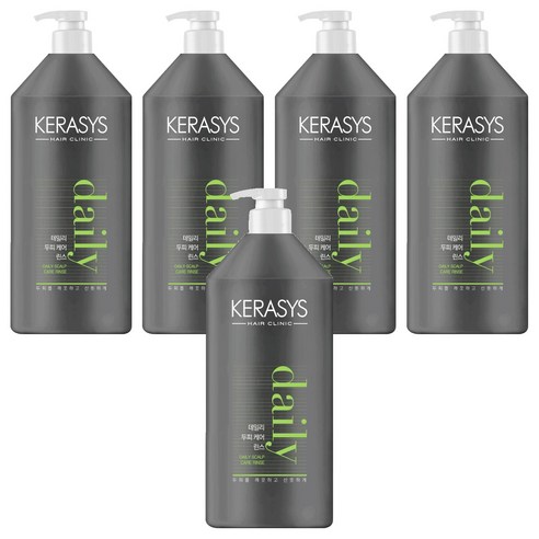 케라시스 데일리 두피케어 린스 시트러스 플로럴향, 1.5L, 5개