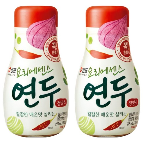 샘표 요리에센스 연두 청양초, 275ml, 2개