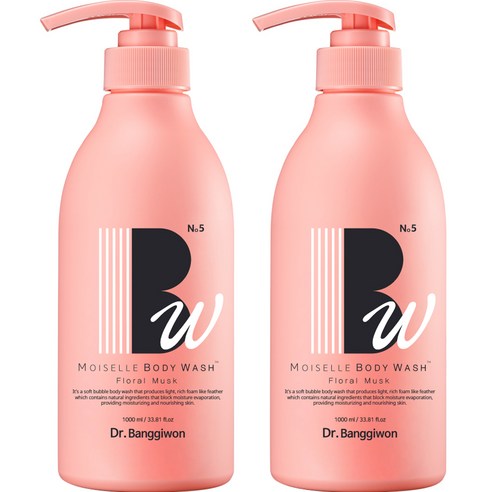 닥터방기원 모아젤 바디워시 플로럴 머스크, 1000ml, 2개