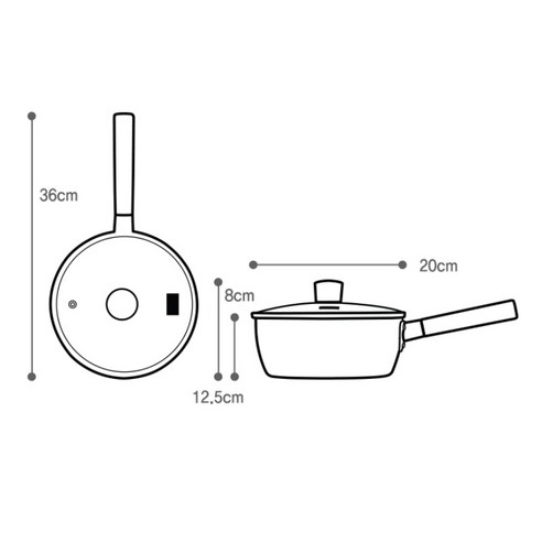 單柄鍋20cm 廚具 炊具 烹飪工具 單手鍋 廚房