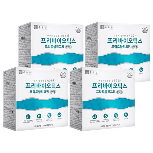 종근당 프리바이오틱스 프락토올리고당 FOS, 150g, 4개